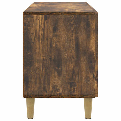 vidaXL TV Cabinet Smoked Oak 99 x 34.5 x 50 cm Engineered Wood