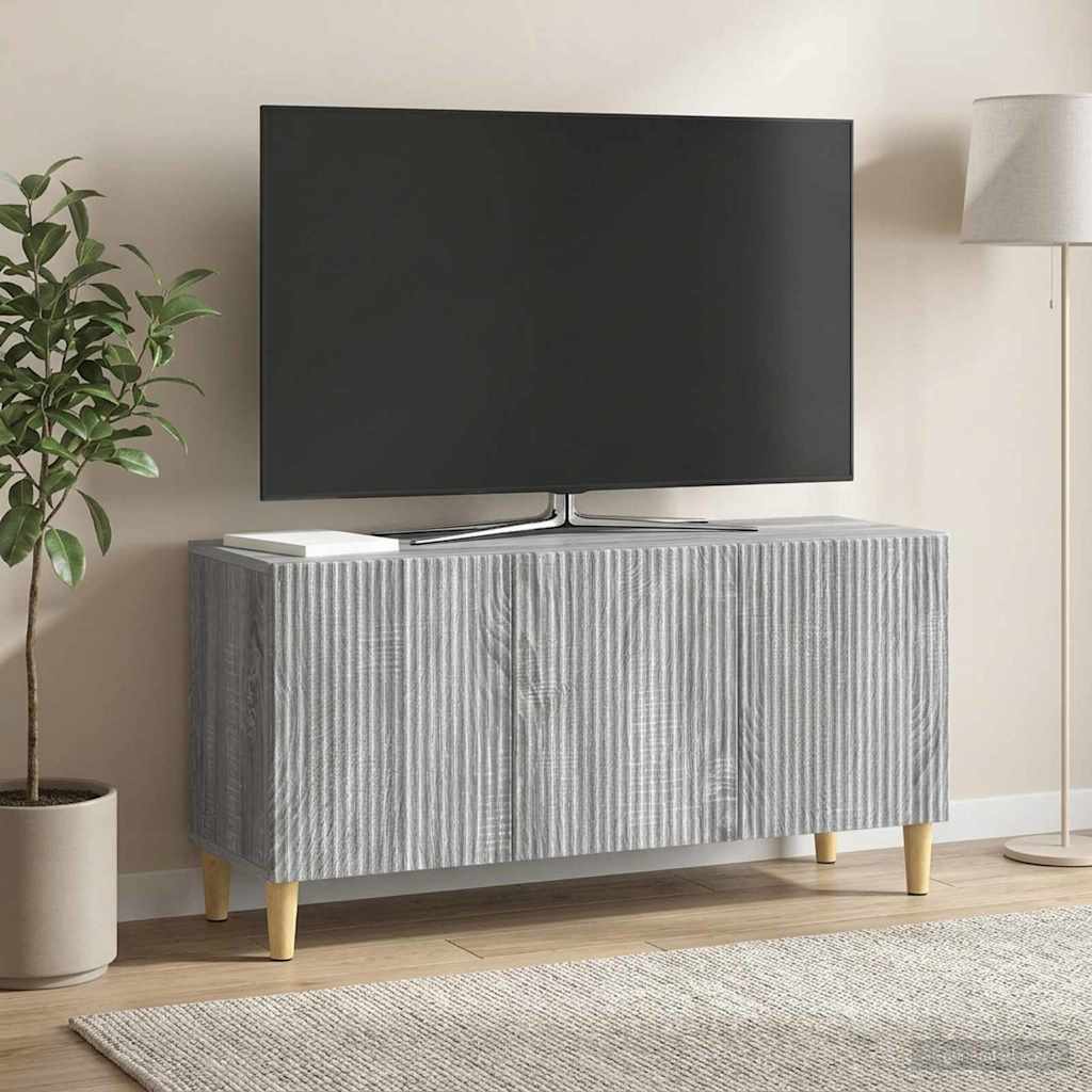 vidaXL TV Cabinet 99 x 34.5 x 50 cm Grey Sonoma Engineered Wood