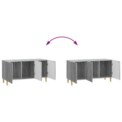 vidaXL TV Cabinet 99 x 34.5 x 50 cm Grey Sonoma Engineered Wood