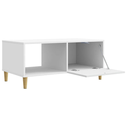 vidaXL Coffee Table White 90 x 50 x 40 cm Engineered Wood
