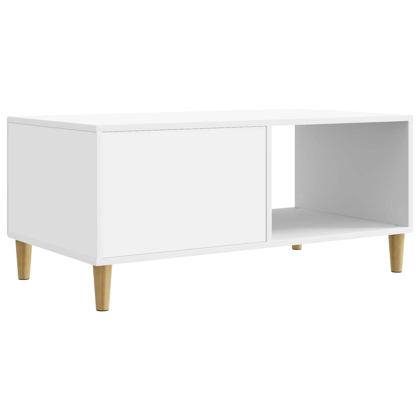 vidaXL Coffee Table White 90 x 50 x 40 cm Engineered Wood