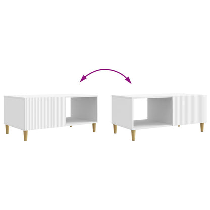 vidaXL Coffee Table White 90 x 50 x 40 cm Engineered Wood