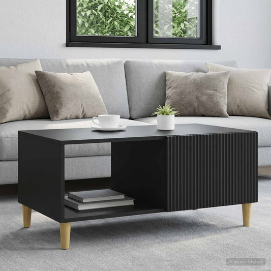 vidaXL Coffee Table Black 90 x 50 x 40 cm Engineered Wood
