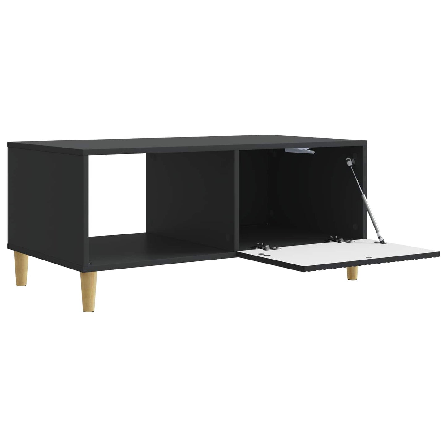 vidaXL Coffee Table Black 90 x 50 x 40 cm Engineered Wood