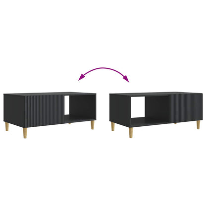 vidaXL Coffee Table Black 90 x 50 x 40 cm Engineered Wood