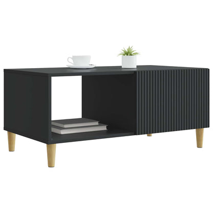 vidaXL Coffee Table Black 90 x 50 x 40 cm Engineered Wood