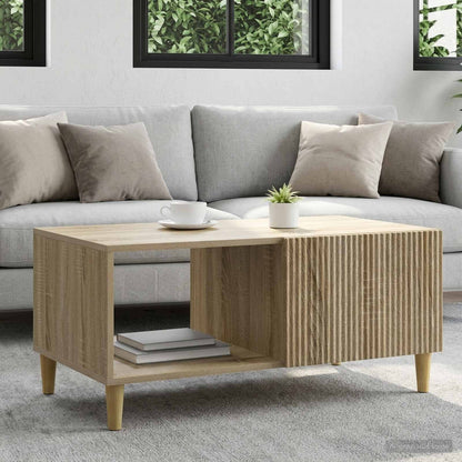 vidaXL Coffee Table Sonoma Oak 90 x 50 x 40 cm Engineered Wood