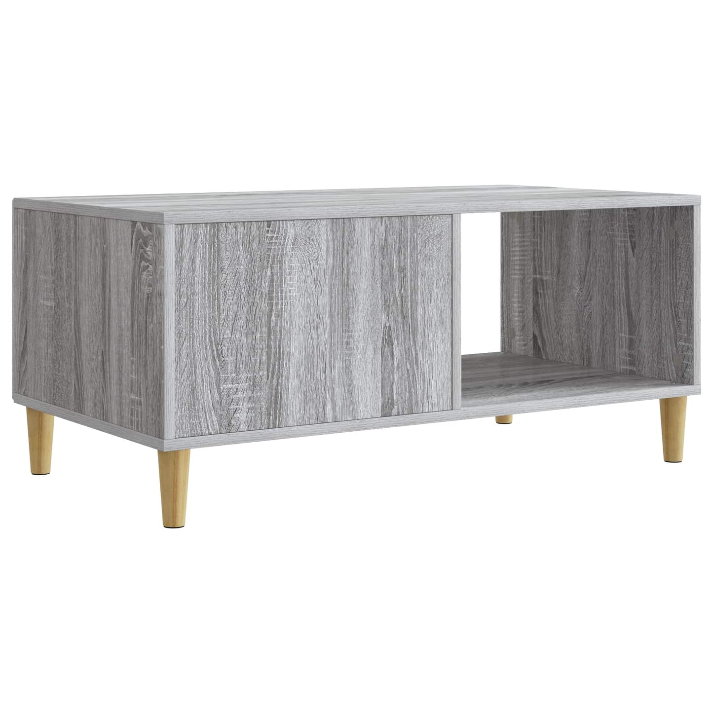vidaXL Coffee Table Grey Sonoma 90 x 50 x 40 cm Engineered Wood