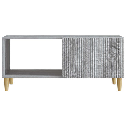 vidaXL Coffee Table Grey Sonoma 90 x 50 x 40 cm Engineered Wood