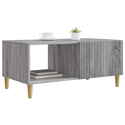 vidaXL Coffee Table Grey Sonoma 90 x 50 x 40 cm Engineered Wood