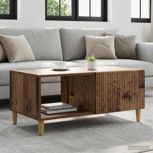 vidaXL Coffee Table Old Wood 90 x 50 x 40 cm Engineered Wood