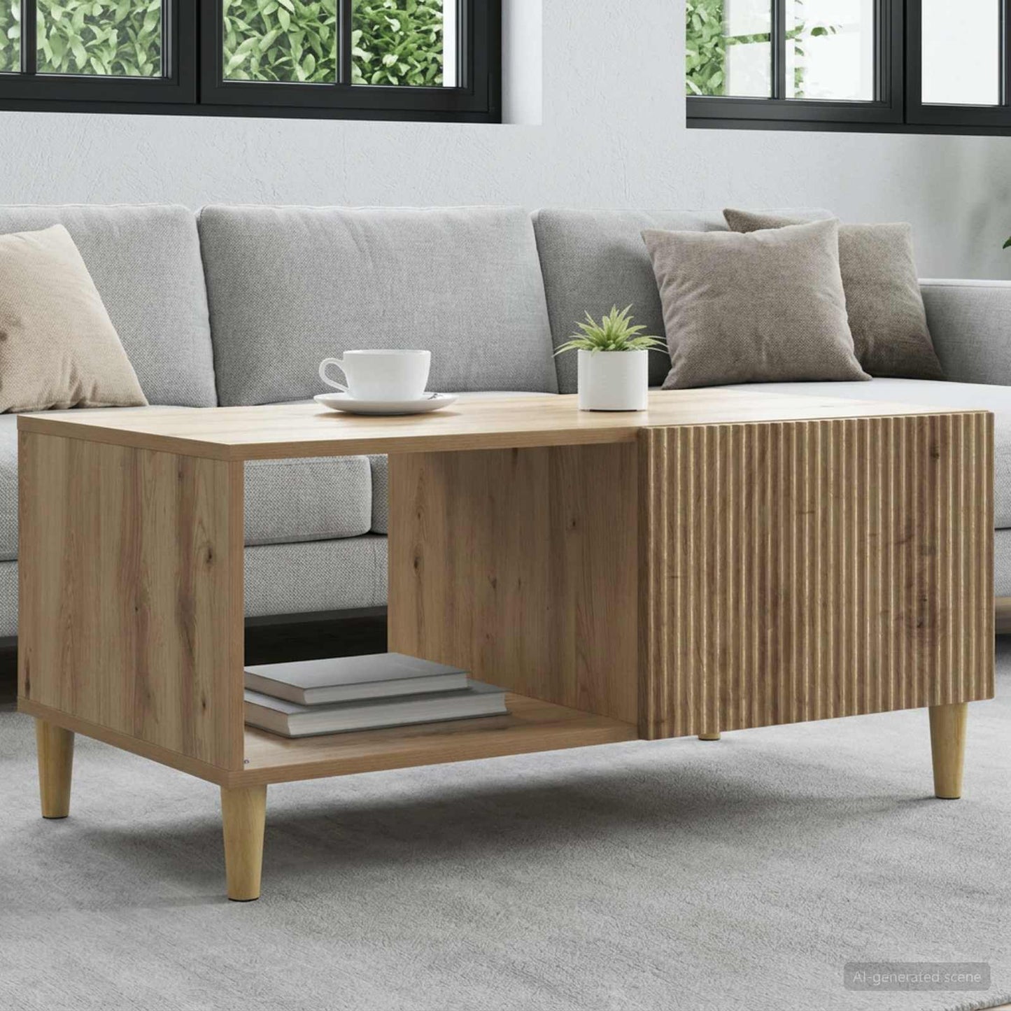 vidaXL Coffee Table Artisan Oak 90 x 50 x 40 cm Engineered Wood