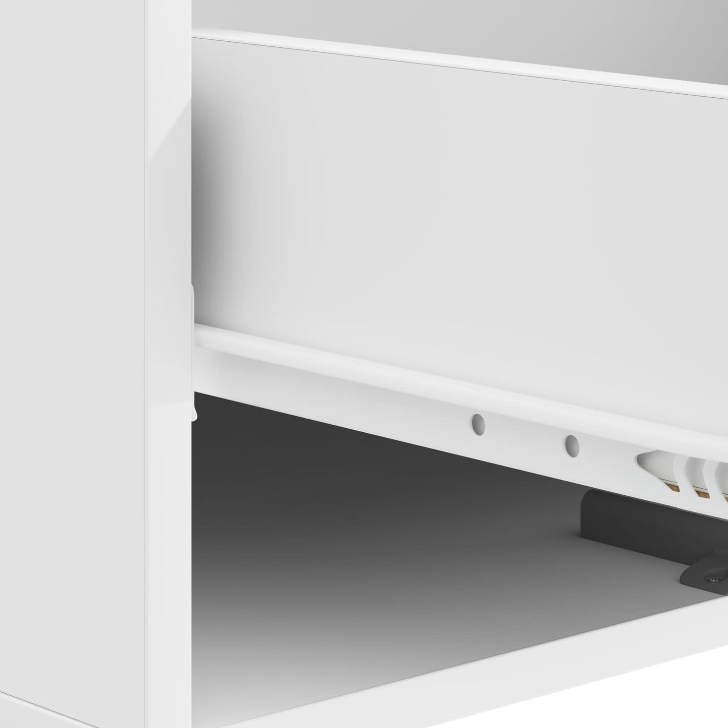 vidaXL Coffee Table with Drawer White 49 x 50 x 40 cm Engineered Wood