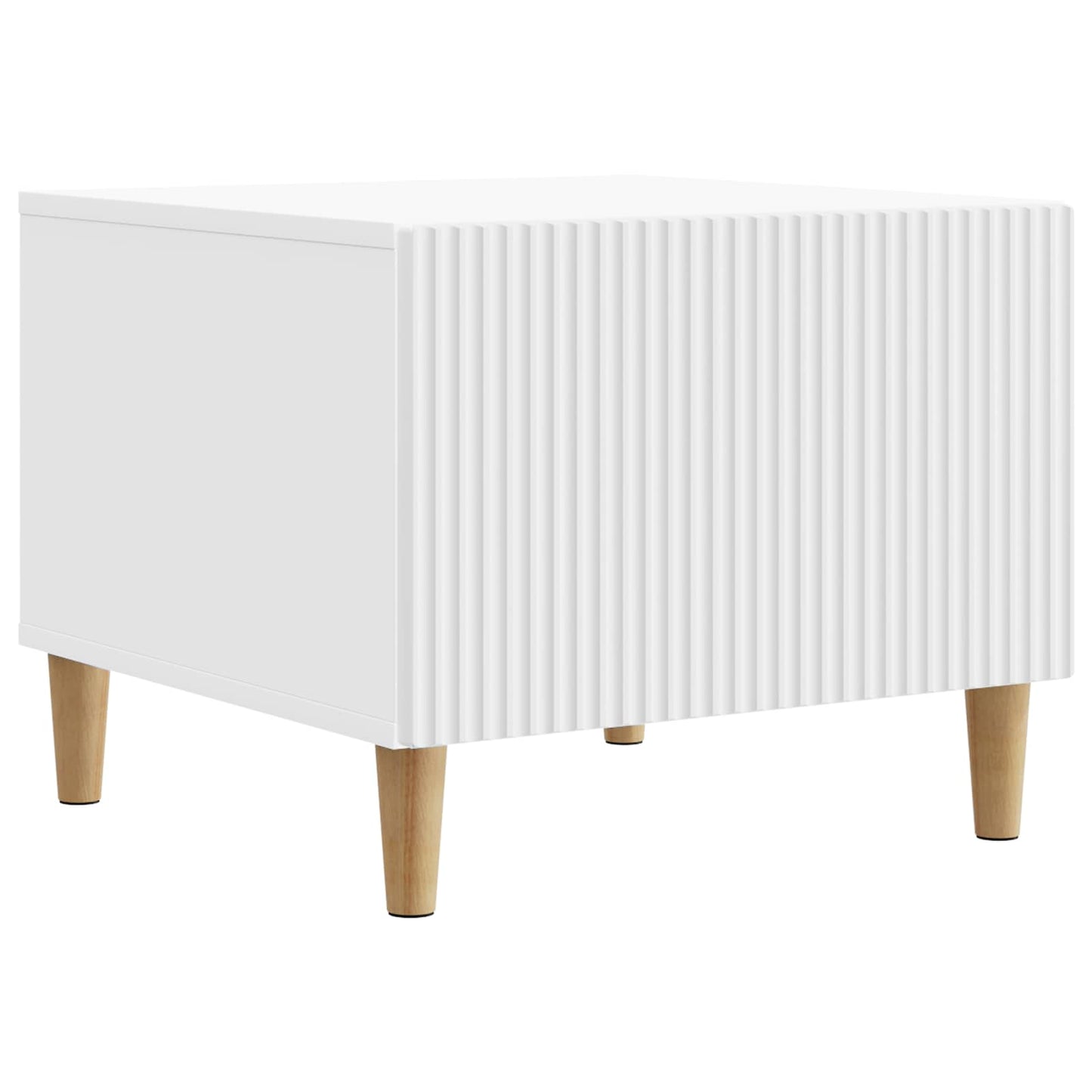 vidaXL Coffee Table with Drawer White 49 x 50 x 40 cm Engineered Wood