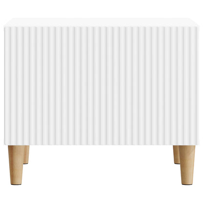 vidaXL Coffee Table with Drawer White 49 x 50 x 40 cm Engineered Wood