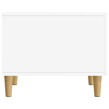 vidaXL Coffee Table with Drawer White 49 x 50 x 40 cm Engineered Wood