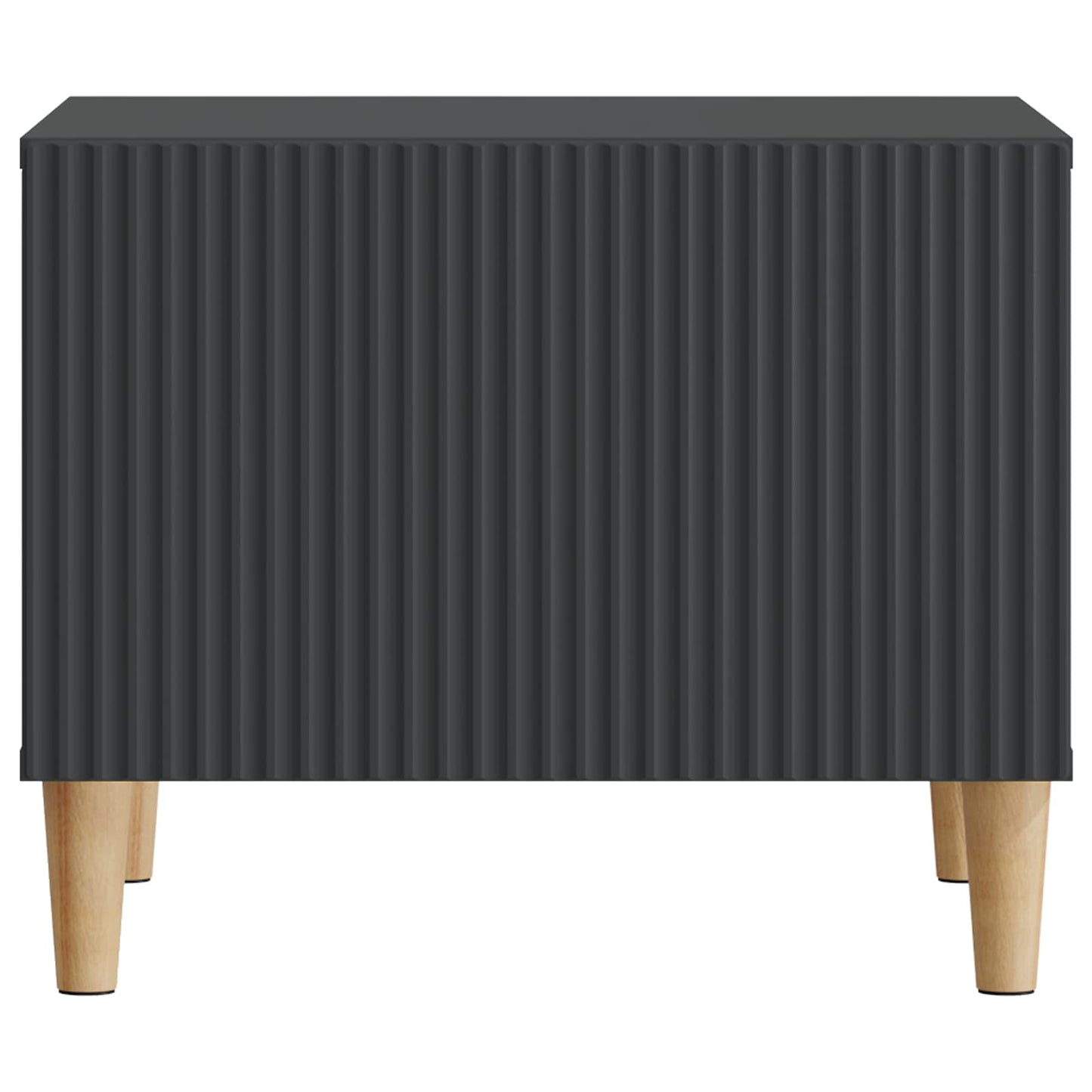vidaXL Coffee Table with Drawer Black 49 x 50 x 40 cm Engineered Wood