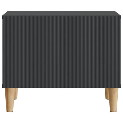 vidaXL Coffee Table with Drawer Black 49 x 50 x 40 cm Engineered Wood