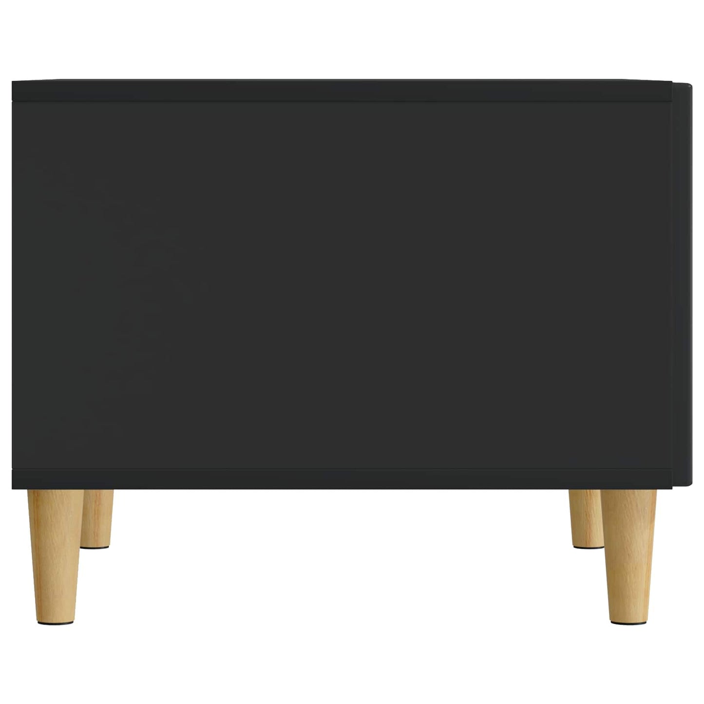 vidaXL Coffee Table with Drawer Black 49 x 50 x 40 cm Engineered Wood