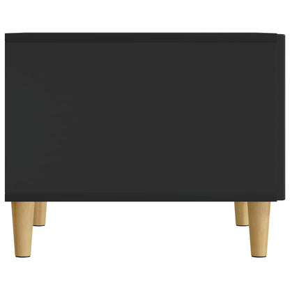 vidaXL Coffee Table with Drawer Black 49 x 50 x 40 cm Engineered Wood