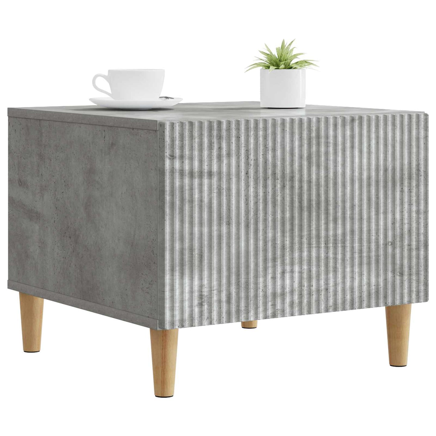 vidaXL Coffee Table Concrete Grey 49 x 50 x 40 cm Engineered Wood