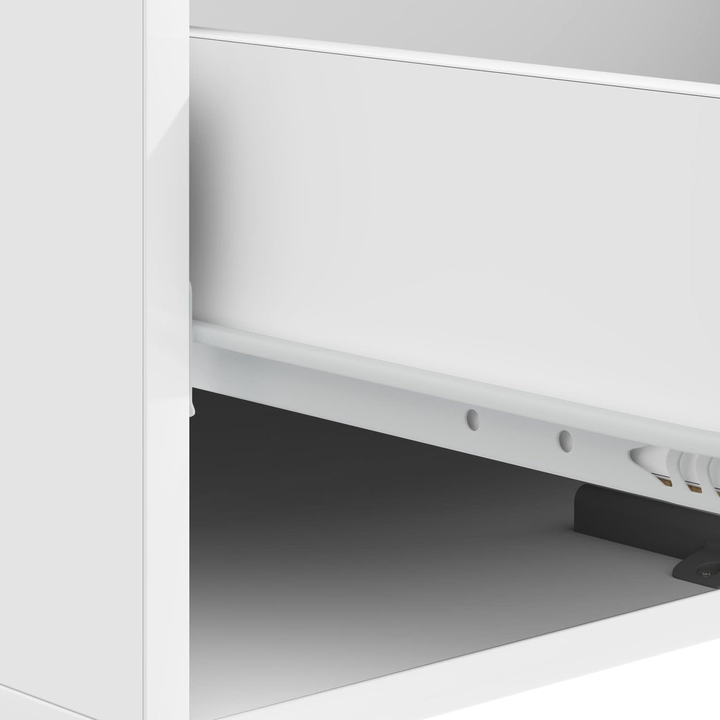 vidaXL Coffee Table High Gloss White 49 x 50 x 40 cm Engineered Wood