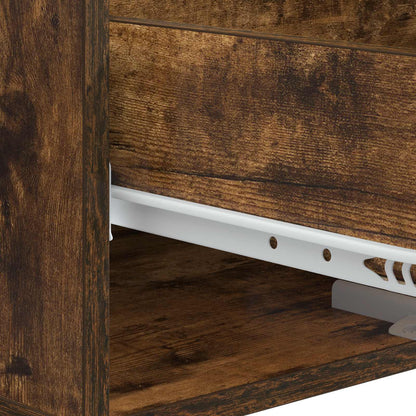 vidaXL Coffee Table Smoked Oak 49 x 50 x 40 cm Engineered Wood