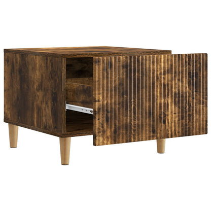 vidaXL Coffee Table Smoked Oak 49 x 50 x 40 cm Engineered Wood