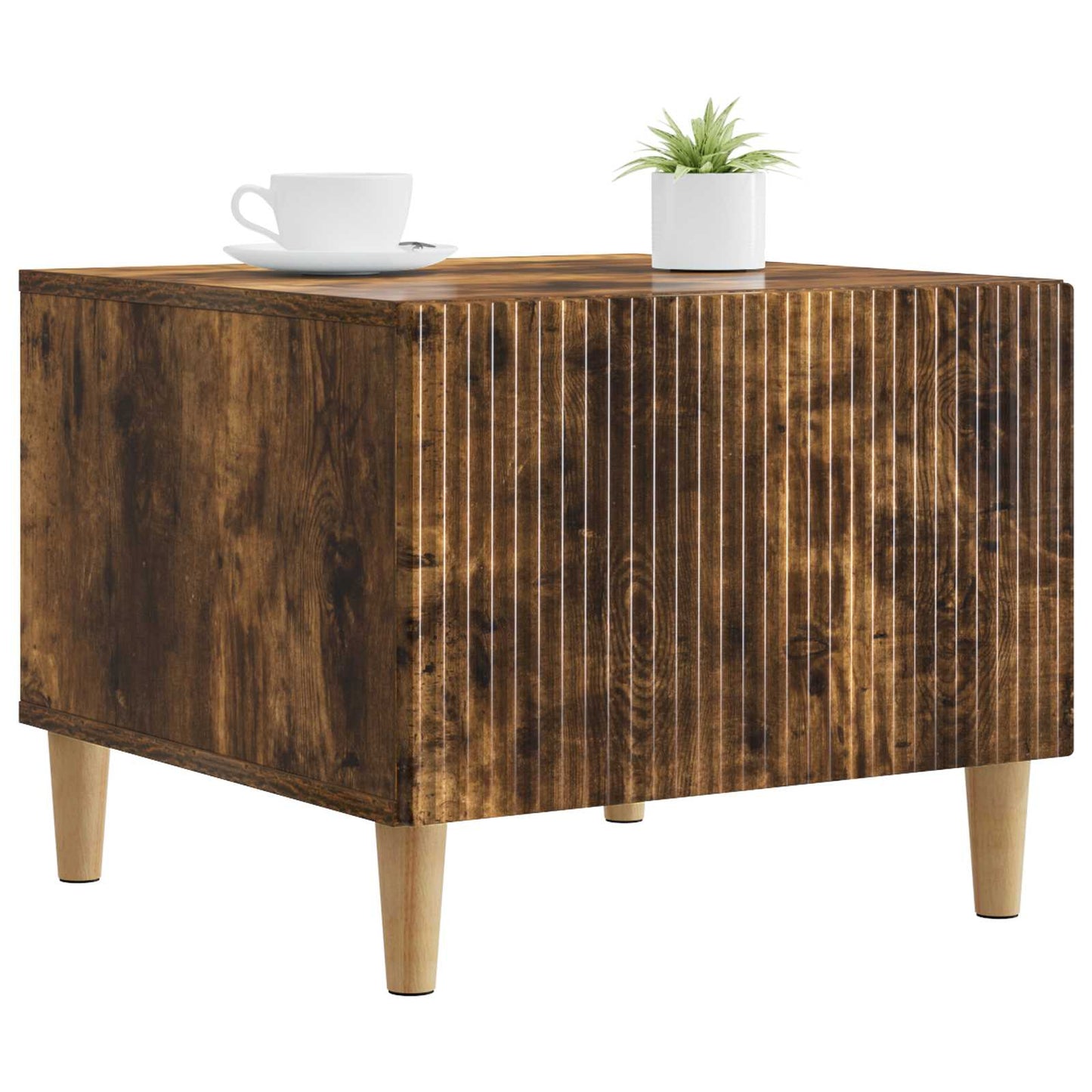 vidaXL Coffee Table Smoked Oak 49 x 50 x 40 cm Engineered Wood