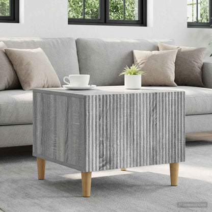 vidaXL Coffee Table Grey Sonoma 49 x 50 x 40 cm Engineered Wood
