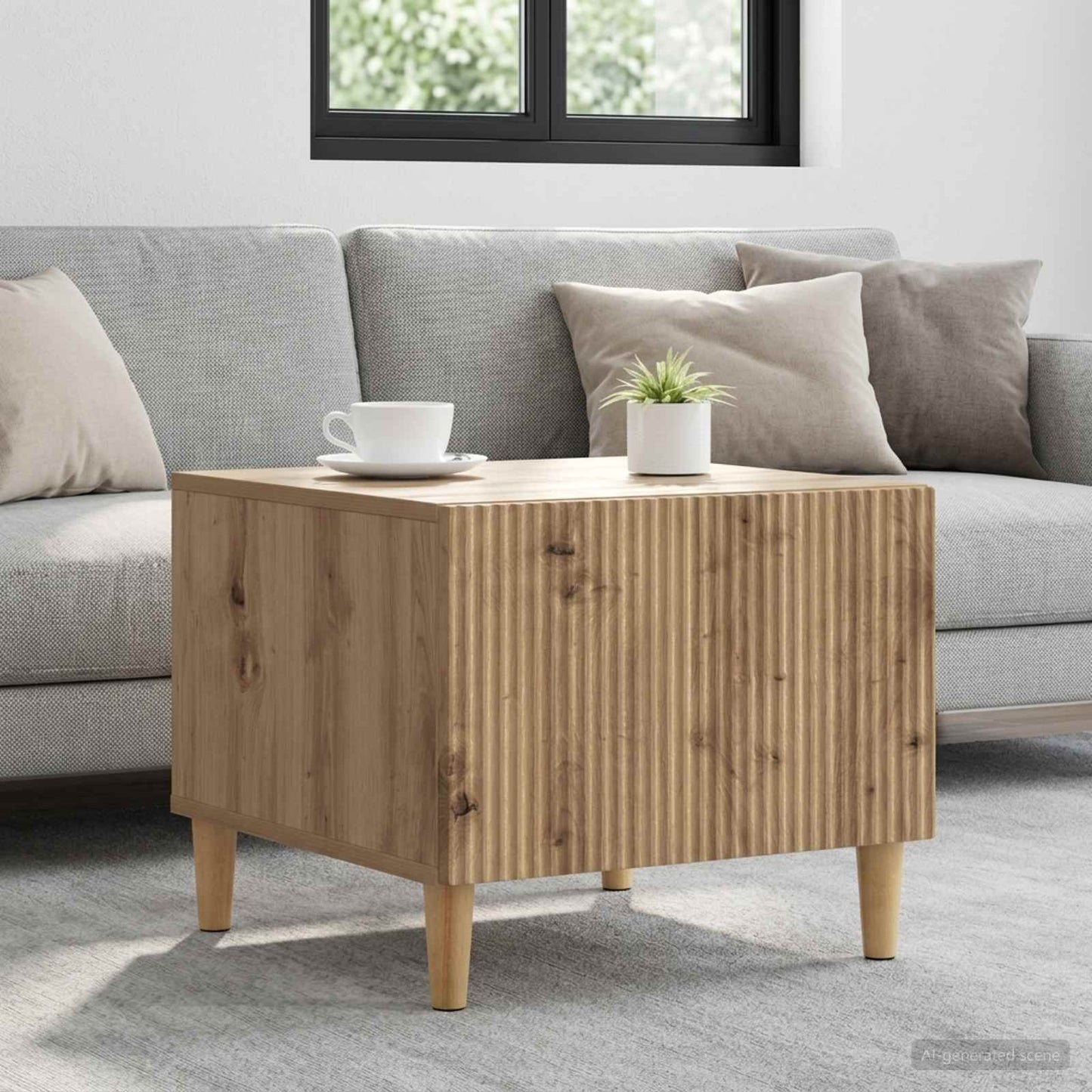 vidaXL Coffee Table Artisan Oak 49 x 50 x 40 cm Engineered Wood