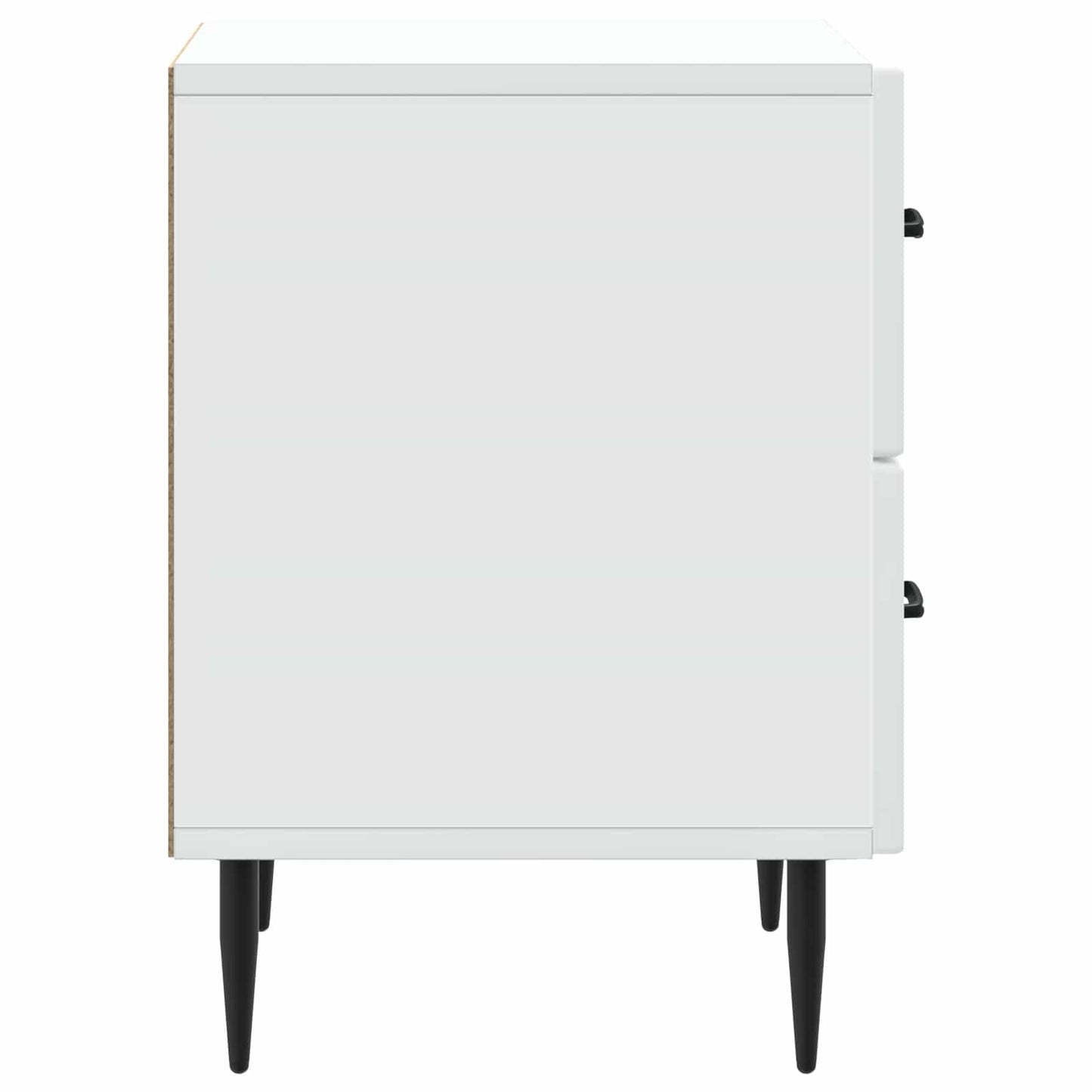 vidaXL Bedside Cabinet 2 pcs White 43 x 34.5 x 47.5 cm Engineered Wood