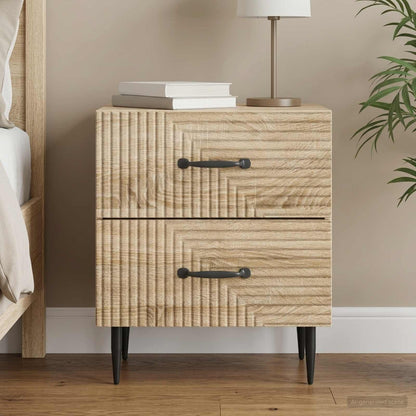 vidaXL Bedside Cabinet Sonoma Oak 43 x 34.5 x 47.5 cm Engineered Wood