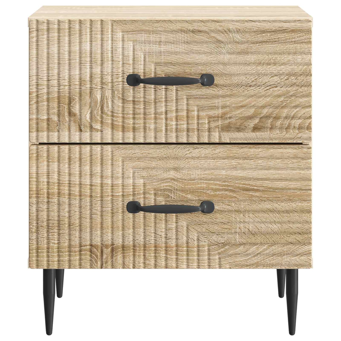 vidaXL Bedside Cabinet Sonoma Oak 43 x 34.5 x 47.5 cm Engineered Wood