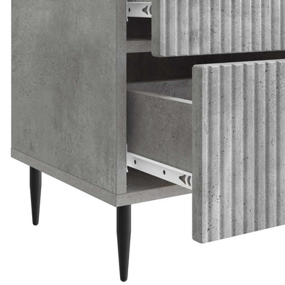vidaXL Bedside Cabinet with Drawer Concrete Grey 43 x 34.5 x 47.5 cm