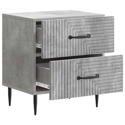 vidaXL Bedside Cabinet with Drawer Concrete Grey 43 x 34.5 x 47.5 cm
