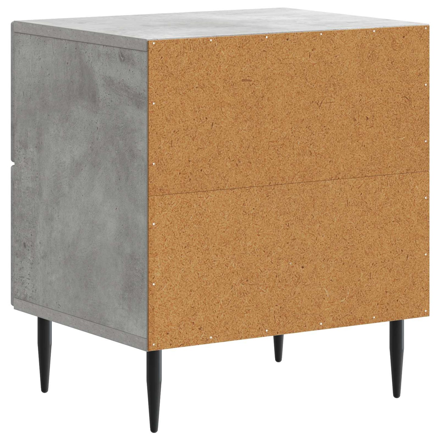 vidaXL Bedside Cabinet with Drawer Concrete Grey 43 x 34.5 x 47.5 cm