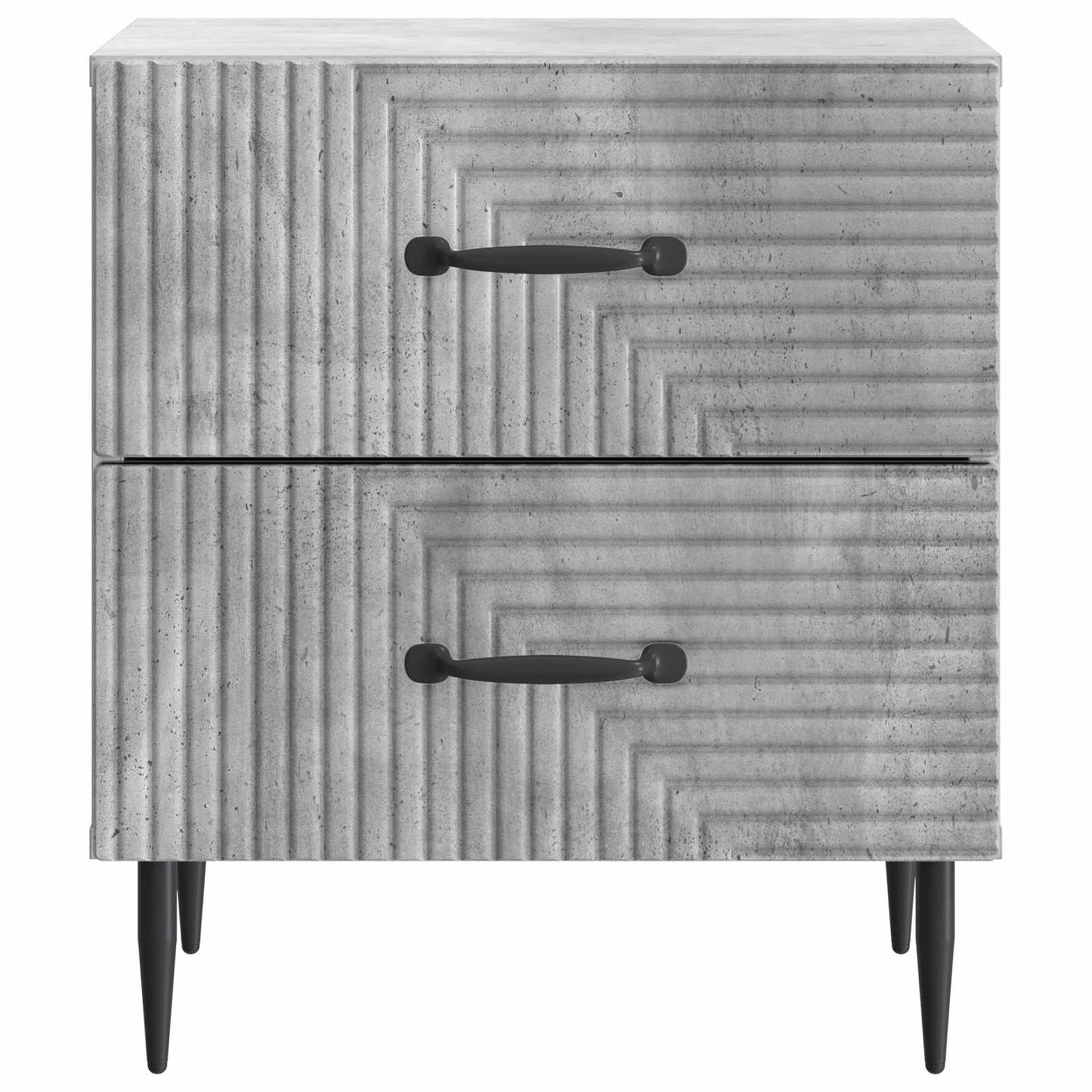 vidaXL Bedside Cabinet with Drawer Concrete Grey 43 x 34.5 x 47.5 cm