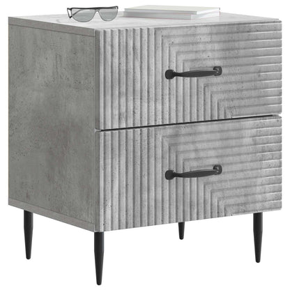 vidaXL Bedside Cabinet with Drawer Concrete Grey 43 x 34.5 x 47.5 cm