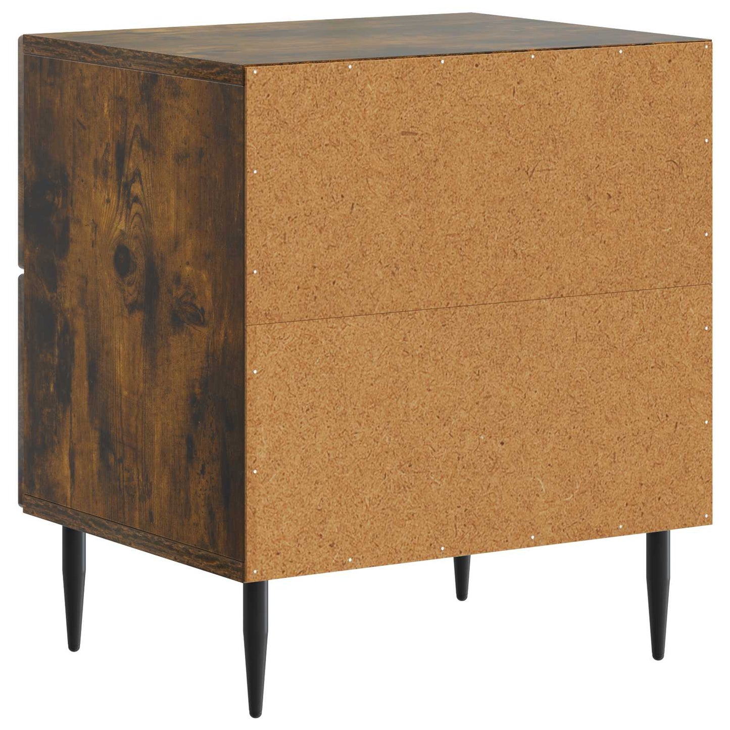 vidaXL Bedside Cabinet 2 pcs Smoked Oak 43 x 34.5 x 47.5 cm