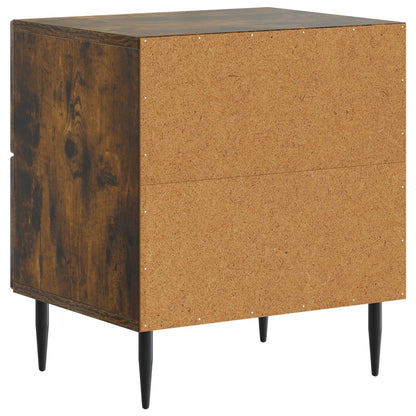 vidaXL Bedside Cabinet 2 pcs Smoked Oak 43 x 34.5 x 47.5 cm