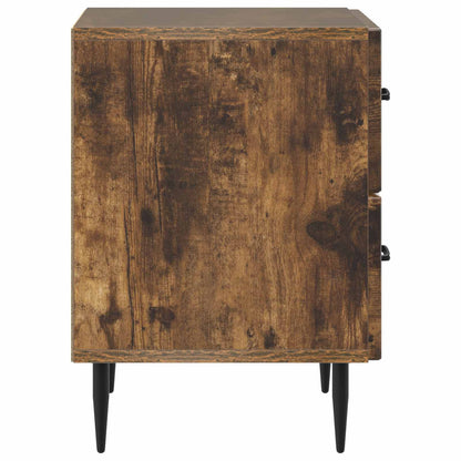 vidaXL Bedside Cabinet 2 pcs Smoked Oak 43 x 34.5 x 47.5 cm