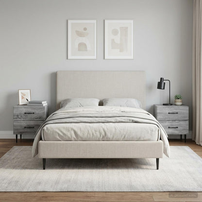 vidaXL Bedside Cabinet 2 pcs Grey Sonoma 43 x 34.5 x 47.5 cm