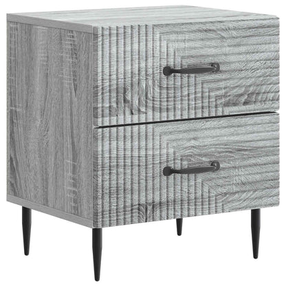 vidaXL Bedside Cabinet 2 pcs Grey Sonoma 43 x 34.5 x 47.5 cm