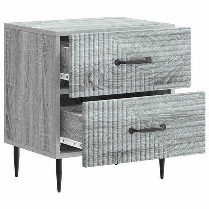vidaXL Bedside Cabinet 2 pcs Grey Sonoma 43 x 34.5 x 47.5 cm