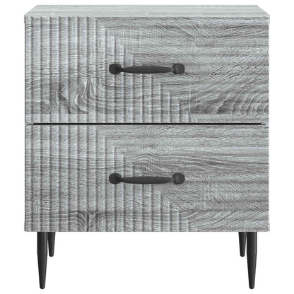 vidaXL Bedside Cabinet 2 pcs Grey Sonoma 43 x 34.5 x 47.5 cm
