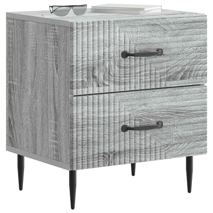 vidaXL Bedside Cabinet 2 pcs Grey Sonoma 43 x 34.5 x 47.5 cm