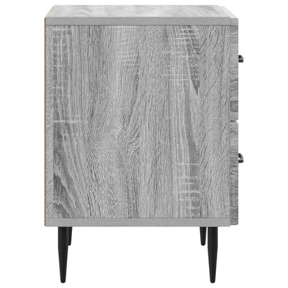 vidaXL Bedside Cabinet 2 pcs Grey Sonoma 43 x 34.5 x 47.5 cm