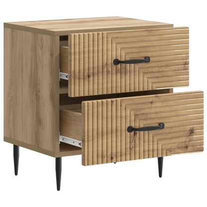 vidaXL Bedside Cabinet 2 pcs Artisan Oak 43 x 34.5 x 47.5 cm