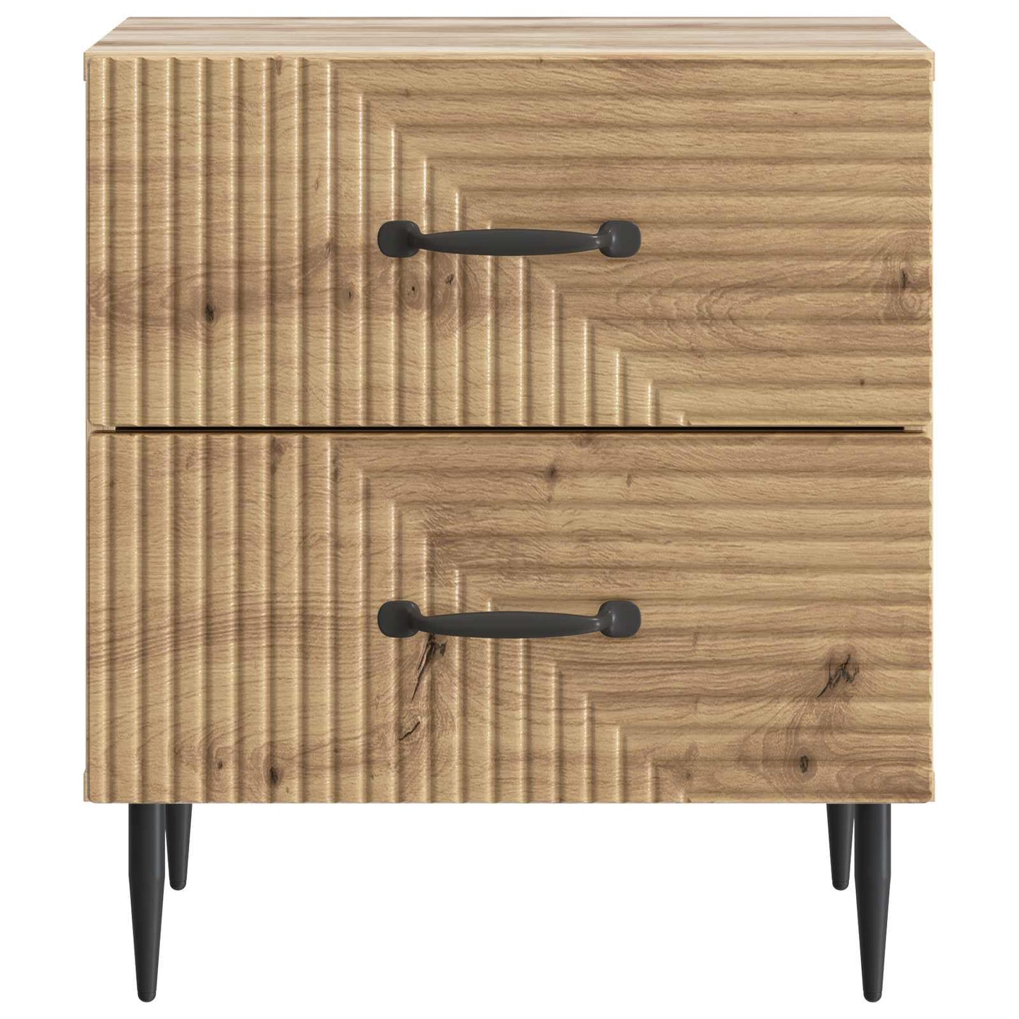 vidaXL Bedside Cabinet 2 pcs Artisan Oak 43 x 34.5 x 47.5 cm